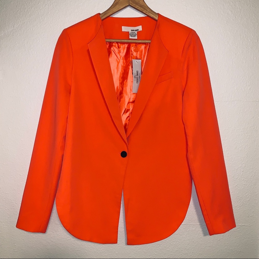 🦋Sans Souci Soft Neon Orange Jacket
